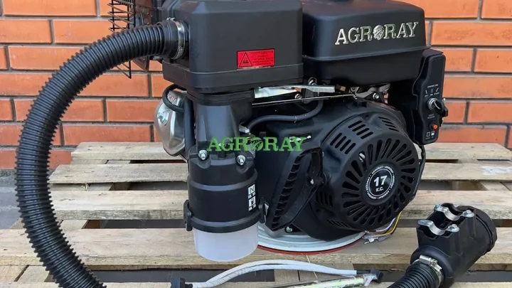 Двигун Agro-Ray AR192FE-S бензиновий, 17 кінських сил, з валом 25 мм під шпонку та електростартером — потужне рішення для генераторів, насосів і будівельної техніки.